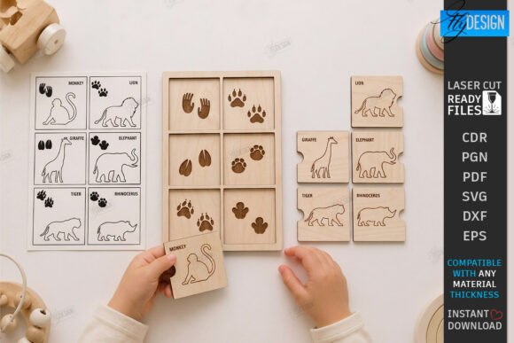 Animal Tracks Play Dough Stamp Laser Cut Review for Embroidery Designers
