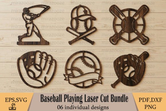 Baseball Playing Laser Cut Bundle Review for Real Embroidery Projects