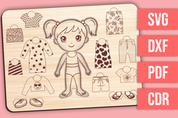 Dress Up Puzzle Design for Real Embroidery Projects
