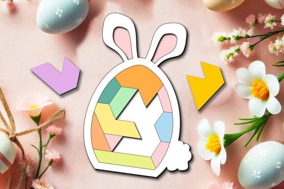 Easter Puzzle Bunny SVG: Design Review for Embroidery Projects