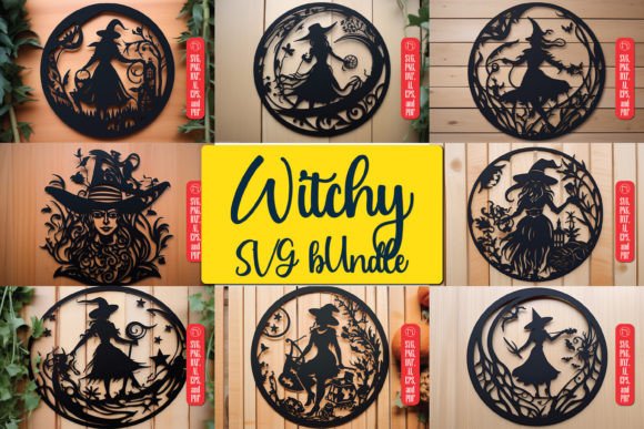 Enchanting Laser Cut Witchy SVG Bundle for Autumn Crafting Magic