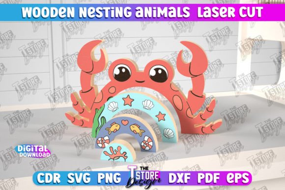 h1Wooden Nesting Crab Baby Game for Laser Cutting Ornaments/h1