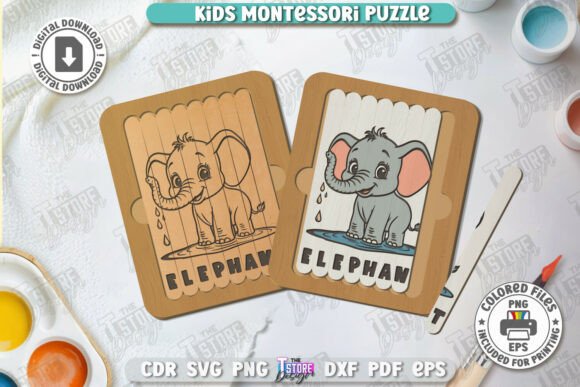 Kids Puzzle Laser Cut Montessori Toy Review for Real Embroidery Projects