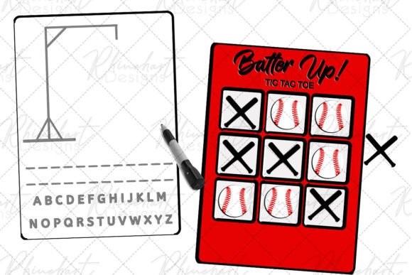 Laser Cut Baseball Tic Tac Toe Travel Games for Creative Sellers