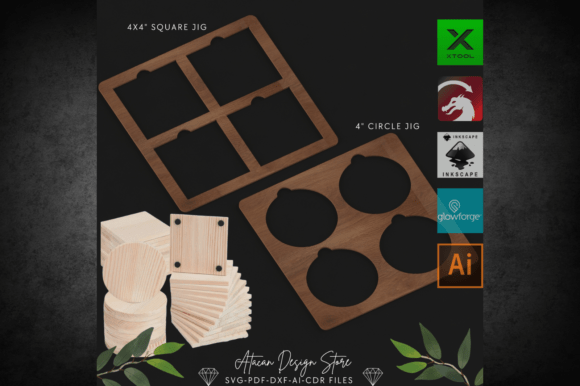 Laser Cut Coaster Jig SVG: A Laser Cutting Gem for Artful Web Design