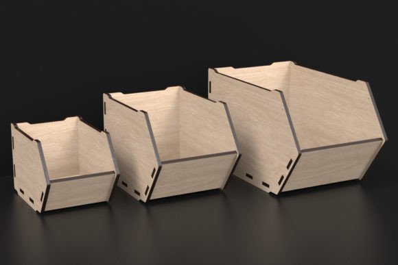 Laser Cut Desk Organizer for Stylish Stands & Craft Storage