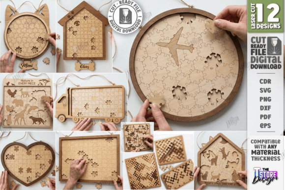 Laser Cut Puzzles Bundle for Creative Sellers